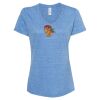 Women's Snow Heather Jersey V-Neck T-Shirt Thumbnail
