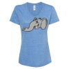 Women's Snow Heather Jersey V-Neck T-Shirt Thumbnail
