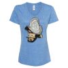 Women's Snow Heather Jersey V-Neck T-Shirt Thumbnail