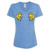Women's Snow Heather Jersey V-Neck T-Shirt Thumbnail