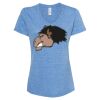 Women's Snow Heather Jersey V-Neck T-Shirt Thumbnail