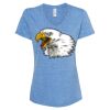Women's Snow Heather Jersey V-Neck T-Shirt Thumbnail
