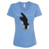 Women's Snow Heather Jersey V-Neck T-Shirt Thumbnail