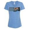 Women's Snow Heather Jersey V-Neck T-Shirt Thumbnail