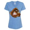 Women's Snow Heather Jersey V-Neck T-Shirt Thumbnail