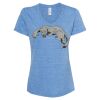 Women's Snow Heather Jersey V-Neck T-Shirt Thumbnail