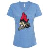 Women's Snow Heather Jersey V-Neck T-Shirt Thumbnail