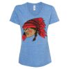 Women's Snow Heather Jersey V-Neck T-Shirt Thumbnail