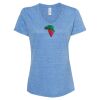 Women's Snow Heather Jersey V-Neck T-Shirt Thumbnail