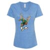 Women's Snow Heather Jersey V-Neck T-Shirt Thumbnail