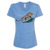 Women's Snow Heather Jersey V-Neck T-Shirt Thumbnail