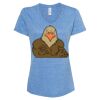 Women's Snow Heather Jersey V-Neck T-Shirt Thumbnail