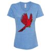 Women's Snow Heather Jersey V-Neck T-Shirt Thumbnail