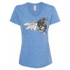 Women's Snow Heather Jersey V-Neck T-Shirt Thumbnail