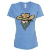 Women's Snow Heather Jersey V-Neck T-Shirt Thumbnail