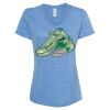 Women's Snow Heather Jersey V-Neck T-Shirt Thumbnail