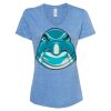 Women's Snow Heather Jersey V-Neck T-Shirt Thumbnail