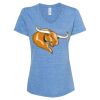 Women's Snow Heather Jersey V-Neck T-Shirt Thumbnail