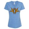 Women's Snow Heather Jersey V-Neck T-Shirt Thumbnail
