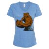 Women's Snow Heather Jersey V-Neck T-Shirt Thumbnail
