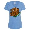 Women's Snow Heather Jersey V-Neck T-Shirt Thumbnail