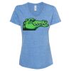 Women's Snow Heather Jersey V-Neck T-Shirt Thumbnail