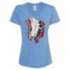 Women's Snow Heather Jersey V-Neck T-Shirt Thumbnail