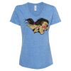 Women's Snow Heather Jersey V-Neck T-Shirt Thumbnail