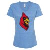 Women's Snow Heather Jersey V-Neck T-Shirt Thumbnail