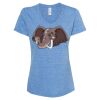 Women's Snow Heather Jersey V-Neck T-Shirt Thumbnail