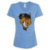 Women's Snow Heather Jersey V-Neck T-Shirt Thumbnail