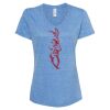 Women's Snow Heather Jersey V-Neck T-Shirt Thumbnail