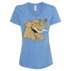 Women's Snow Heather Jersey V-Neck T-Shirt Thumbnail