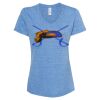 Women's Snow Heather Jersey V-Neck T-Shirt Thumbnail
