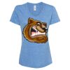 Women's Snow Heather Jersey V-Neck T-Shirt Thumbnail