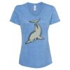 Women's Snow Heather Jersey V-Neck T-Shirt Thumbnail