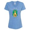 Women's Snow Heather Jersey V-Neck T-Shirt Thumbnail