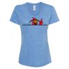 Women's Snow Heather Jersey V-Neck T-Shirt Thumbnail