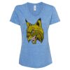 Women's Snow Heather Jersey V-Neck T-Shirt Thumbnail