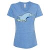 Women's Snow Heather Jersey V-Neck T-Shirt Thumbnail
