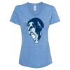 Women's Snow Heather Jersey V-Neck T-Shirt Thumbnail