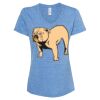 Women's Snow Heather Jersey V-Neck T-Shirt Thumbnail