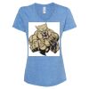 Women's Snow Heather Jersey V-Neck T-Shirt Thumbnail