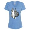 Women's Snow Heather Jersey V-Neck T-Shirt Thumbnail