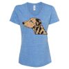 Women's Snow Heather Jersey V-Neck T-Shirt Thumbnail