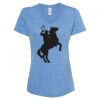 Women's Snow Heather Jersey V-Neck T-Shirt Thumbnail