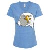 Women's Snow Heather Jersey V-Neck T-Shirt Thumbnail