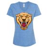 Women's Snow Heather Jersey V-Neck T-Shirt Thumbnail