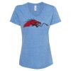 Women's Snow Heather Jersey V-Neck T-Shirt Thumbnail
