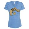Women's Snow Heather Jersey V-Neck T-Shirt Thumbnail